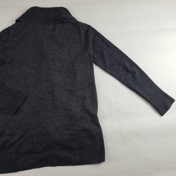 Barefoot Dreams CozyChic Lite Circle Cardigan Women Medium Gray 452 Open Sweater - Picture 8 of 13